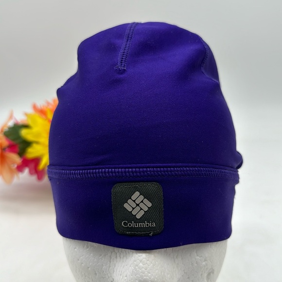 Columbia Small Blue Stretchy Winter Hat Running HT5564 - Picture 1 of 5